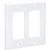 Tripp Lite by Eaton Double-Gang Faceplate, Decora Style - Vertical, White N042D-200-WH