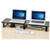 Tripp Lite by Eaton Extra-Wide Dual-Monitor Riser for Desk, 39 x 10 in. - Wood, Black MR4010