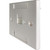 Tripp Lite by Eaton 1-Port UK-Style Keystone Wall Plate, Unloaded Shuttered Module, Icon Tab, White N042U-W01-ST