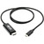 Tripp Lite by Eaton U444-003-H4K6BE USB-C to HDMI Adapter, M/M, Black, 3 ft. U444-003-H4K6BE