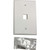 Tripp Lite by Eaton Safe-IT 1-Port Single-Gang Keystone Wall Plate, Antibacterial, Ivory Matte, TAA N042AB-001-IVM