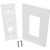 Tripp Lite by Eaton 3-Port Single-Gang Universal Keystone Wallplate, White N080-103