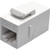 Tripp Lite by Eaton Cat6 Straight-Through Modular In-Line Snap-In Coupler (RJ45 F/F), White N235-001-WH