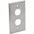 Tripp Lite by Eaton N206-FP02-IND RJ45 Bulkhead Wall Plate, 2 Cutouts, Industrial, Metal N206-FP02-IND