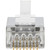 Tripp Lite by Eaton Cat6 RJ45 Pass-Through FTP Modular Plug, 100 Pack N232-100-FTP