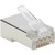 Tripp Lite by Eaton Cat6 RJ45 Pass-Through FTP Modular Plug, 100 Pack N232-100-FTP