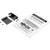 Tripp Lite by Eaton B110-DIN-01 Mounting Bracket for Digital Signage Display - Black B110-DIN-01
