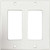 Tripp Lite by Eaton Safe-IT Double-Gang Antibacterial Wall Plate, Decora Style, Ivory, TAA N042DAB-002-IV