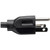 Tripp Lite 19in Power Cord Extension Y Splitter Cable 5-15P to 5-15R 13A 16AWG 18" P024-18N-13A-2R