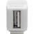 Tripp Lite by Eaton USB 2.0 All-in-One Keystone/Panel Mount Coupler (F/F), White U060-000-KP-WH