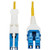 Tripp Lite by Eaton N381L-03M 400Gb Duplex Singlemode 9/125 OS2 Fiber Optic Cable, Yellow, 3 m N381L-03M