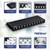 TRENDnet 12-Port Cat6A Shielded Patch Panel, 10G Ready, Cat5e,Cat6,Cat6A Compatible, Metal Housing, Color-Coded Labeling For T568A And T568B Wiring, Cable Management, Wall Mountable, Black, TC-P12C6AS TC-P12C6AS