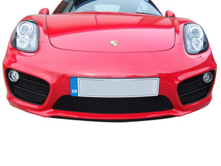 Porsche Cayman 981 (Manual/PDK without Sensors) - Front Grille Set - Black finish