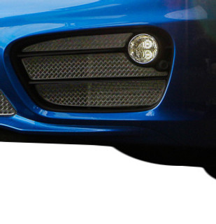 Porsche Cayman S 981 (Manual/PDK with Parking Sensors) - Outer Grille Set - Silver finish