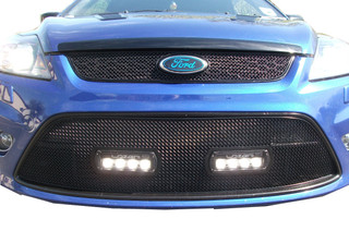 Lazer: Ford Focus ST2 - Full Lower Grille with RS4 Lights - Black finish