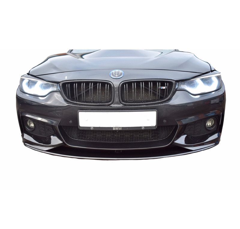 BMW 4 Series F32, F33, F36 M-Sport Without Fog Lights - Front Grille Set - Black Finish