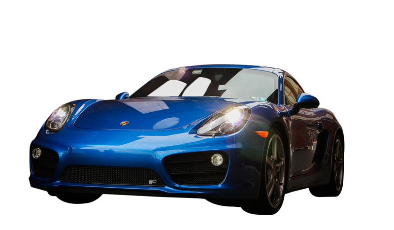 Porsche Cayman 981 (Manual/PDK with Sensors) - Front Grille Set - Black finish