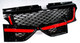 Range Rover Sport (L320) Black Grille with Red Trim 3 Piece Set - Autobiogrophy look