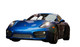 Porsche Cayman 981 (Manual/PDK with Sensors) - Front Grille Set - Silver finish