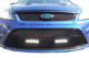 Lazer: Ford Focus ST2 - Full Lower Grille with RS4 Lights - Black finish