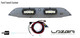 Lazer: Ford Transit Custom - Oberer Kühlergrill mit RS4-Leuchten - Schwarzes Finish