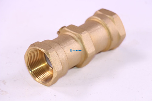 Verbindungsmuffe Johnston C200 mit Entleerventil G1 1/4" Messing Innengewinde (67015602)