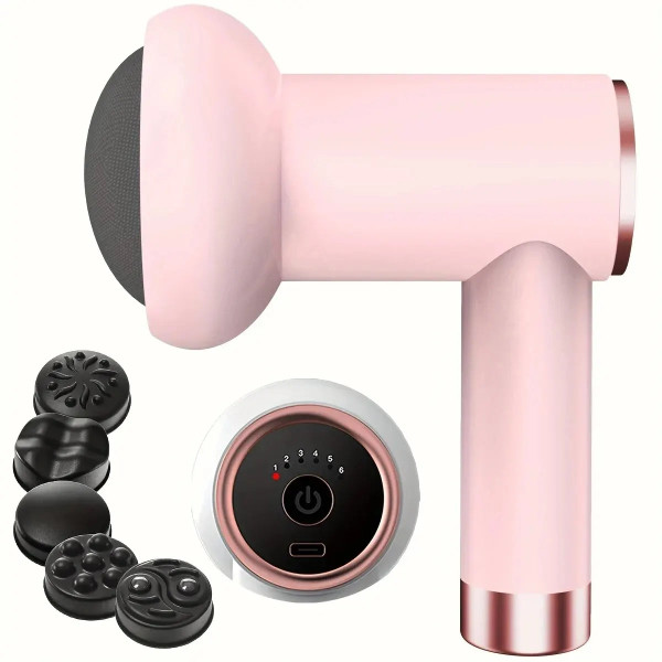 Wireless Handheld Body Massager with 5 Heads
