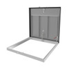 Babcock Davis 30" x 36" Aluminum Surface Mount Floor Door - 150 PSF - Babcock-Davis 