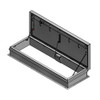 Milcor 2'6" x 8'0" - EE Single Leaf Roof Hatch - Galvanized Steel Cover and Curb - Milcor 