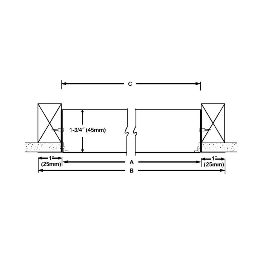 16" x 16" TMW Flush Access Panel with Wallboard Bead for a Concealed