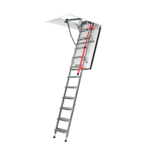 Fakro 30" x 56.5" up to 11'10" Fire Rated 60 min Metal Attic Ladder - Fakro 