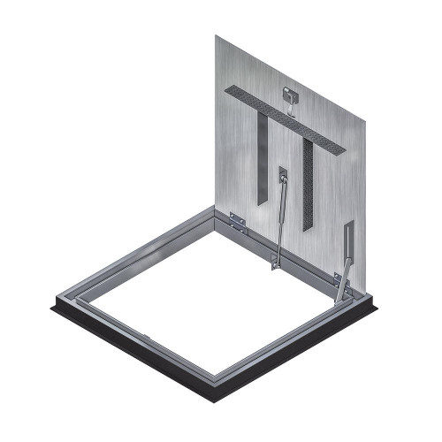 JL Industries 60" x 60" Drainable Floor Door - Double Leaf - JL Industries 
