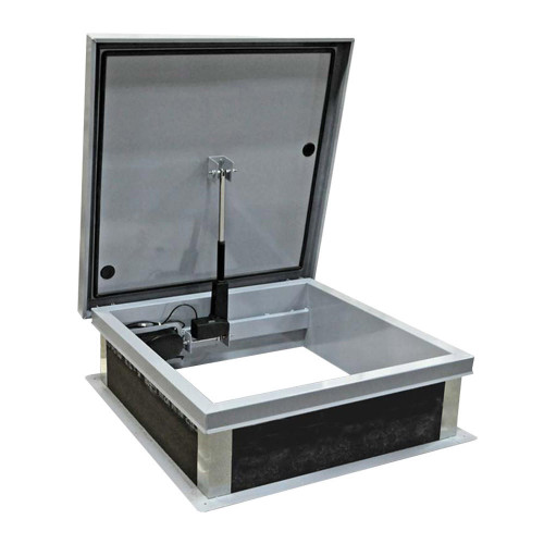 Best Access Doors 30" x 54" Electric Actuation Roof Hatch - Aluminum - Best 