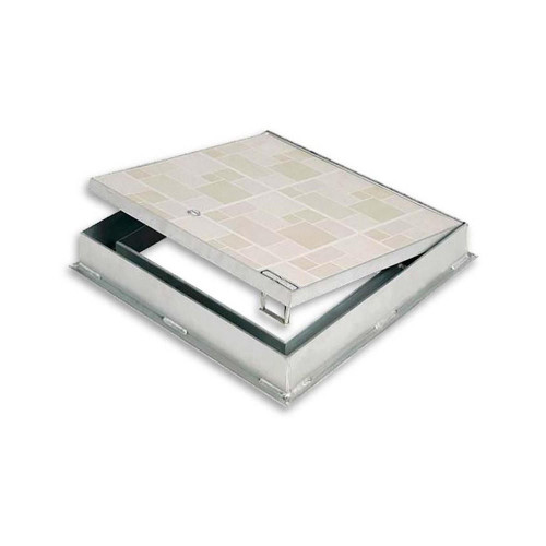 Best Access Doors 24" x 36" Hinged Floor Door 1" Recess - Ceramic Tile - Best 