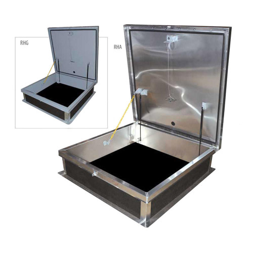 Acudor 30" x 30" Galvanized Roof Hatch - Ladder Access - Acudor 