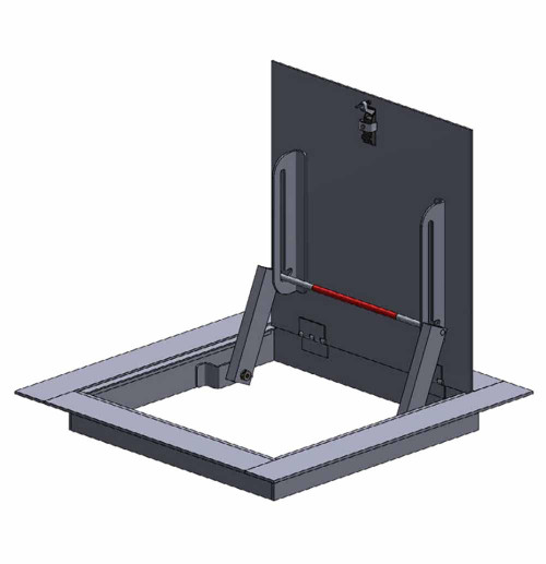 MIFAB 24" x 30" Aluminum Floor Access Door - MIFAB 