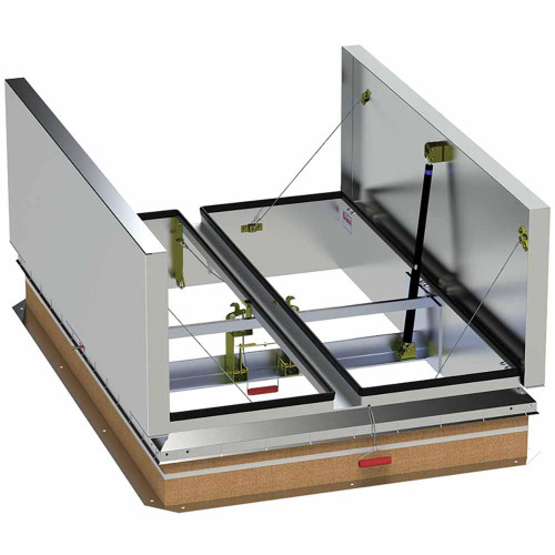 BILCO 60 x 72 - Automatic Fire Smoke Vent - Aluminum - Bilco