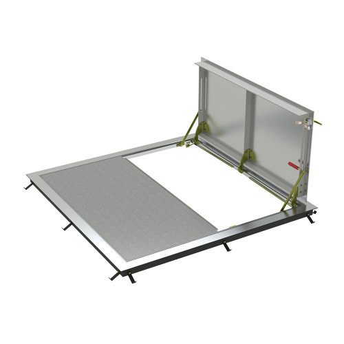 BILCO 48" x 72" - Type K Aluminum Floor Hatch - (Double Leaf) - Bilco 