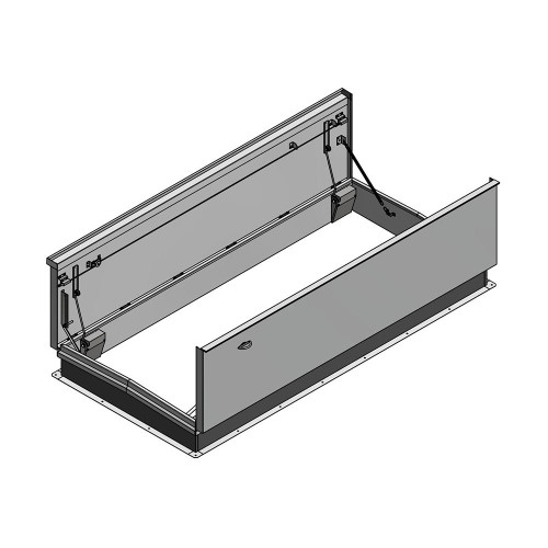 Milcor 5' x 11' Double Leaf Aluminum Equipment Access Door -Milcor 