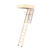 Fakro 25" x 47" up to 8'11" Fire Rated 43 min Wood Attic Ladder - Fakro 