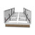Babcock Davis 60" x 96" Quad Door SafeMAX Smoke Vent - Aluminum Curb & Cover - Babcock-Davis 