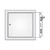 FF Systems 16" x 16" Universal Nonrated 1 mm Galvanized Panel with Screwdriver Operated Cam Latch - FF Systems 