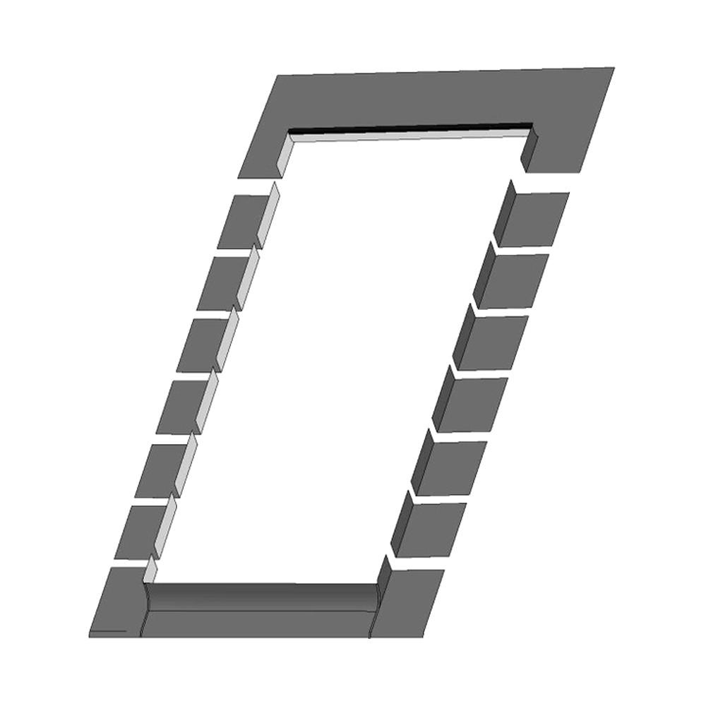 Fakro 32" x 38", 32" x 46", 32" x 55" Low-Profile Shingle Roof Flashing Kit for Deck Mount Skylight - Fakro 