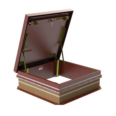 36" x 36" Ladder Access Roof Hatch - Steel - Miami-Dade Approved - Bilco