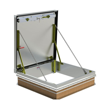 48" x 48" Equipment Access Roof Hatch - Aluminum - Miami-Dade Approved - Bilco