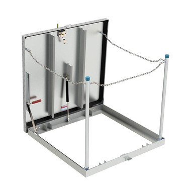 24" x 24" Surface Mount Floor Door - Aluminum - Bilco