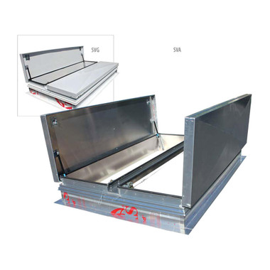 60" x 72" Smoke Vent Double Leaf Aluminum - Best