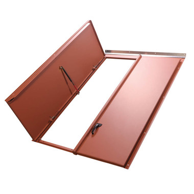 36" x 58" Sloped Wall Basement Door Primer Finish - Bilco