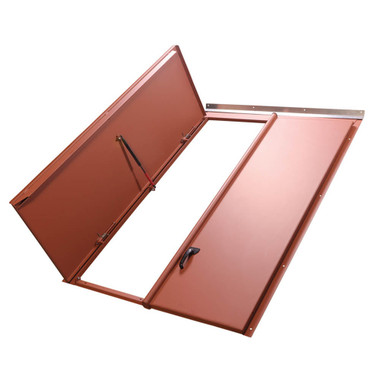 44" x 67-3/8" Sloped Wall Basement Door Primer Finish - Bilco