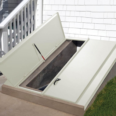 44" x 67-3/8" Sloped Wall Basement Door Powder Coat - Bilco